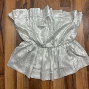 Sparkly Strapless Top